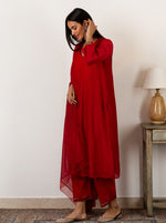Load image into Gallery viewer, Scarlet Embroidery Detail Kurta Set
